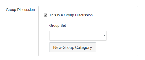 Group Discussion options
